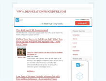 Tablet Screenshot of deportationprocedure.com
